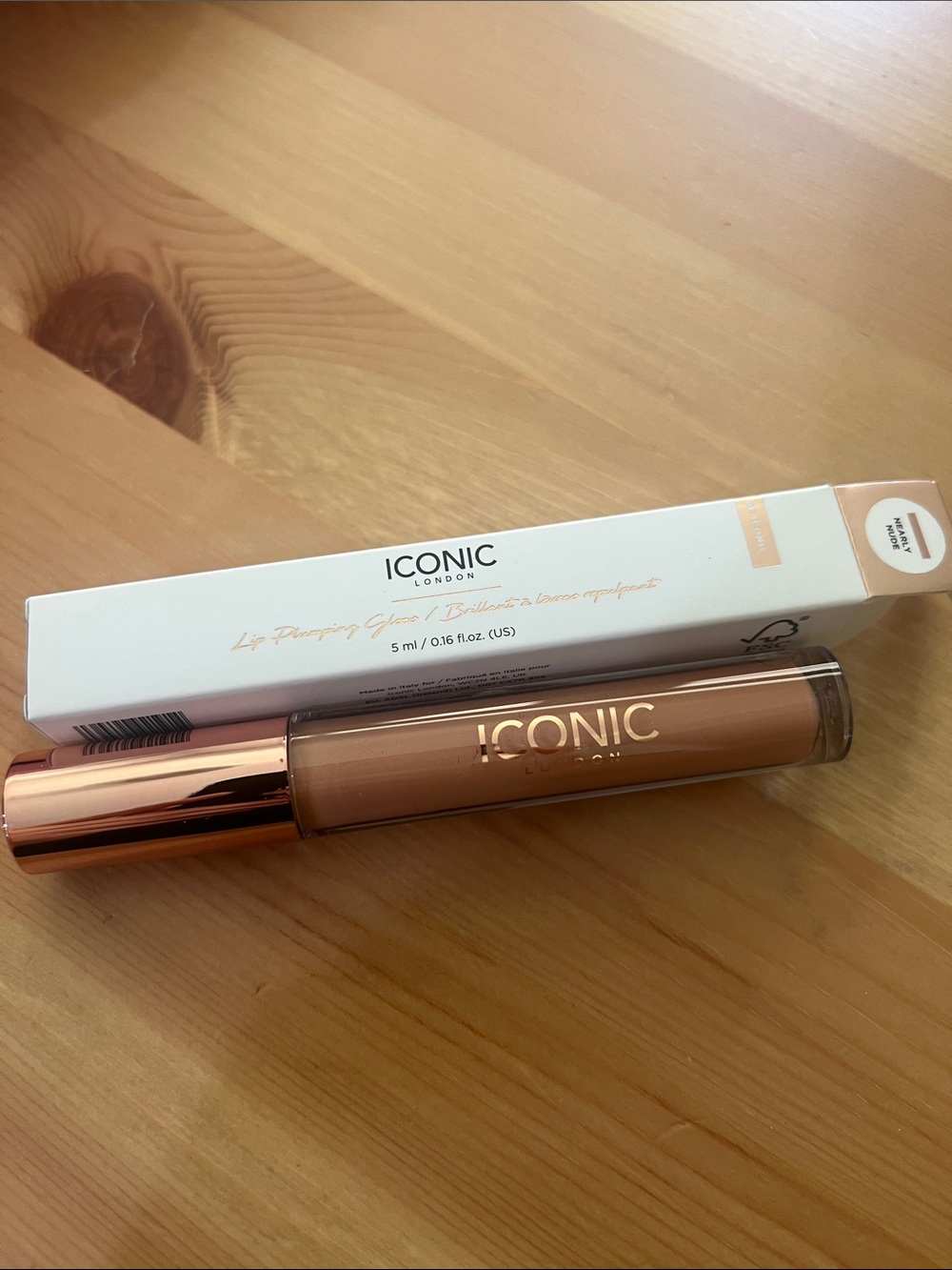 ICONIC London Lip Plumping Gloss — Nearly Nude